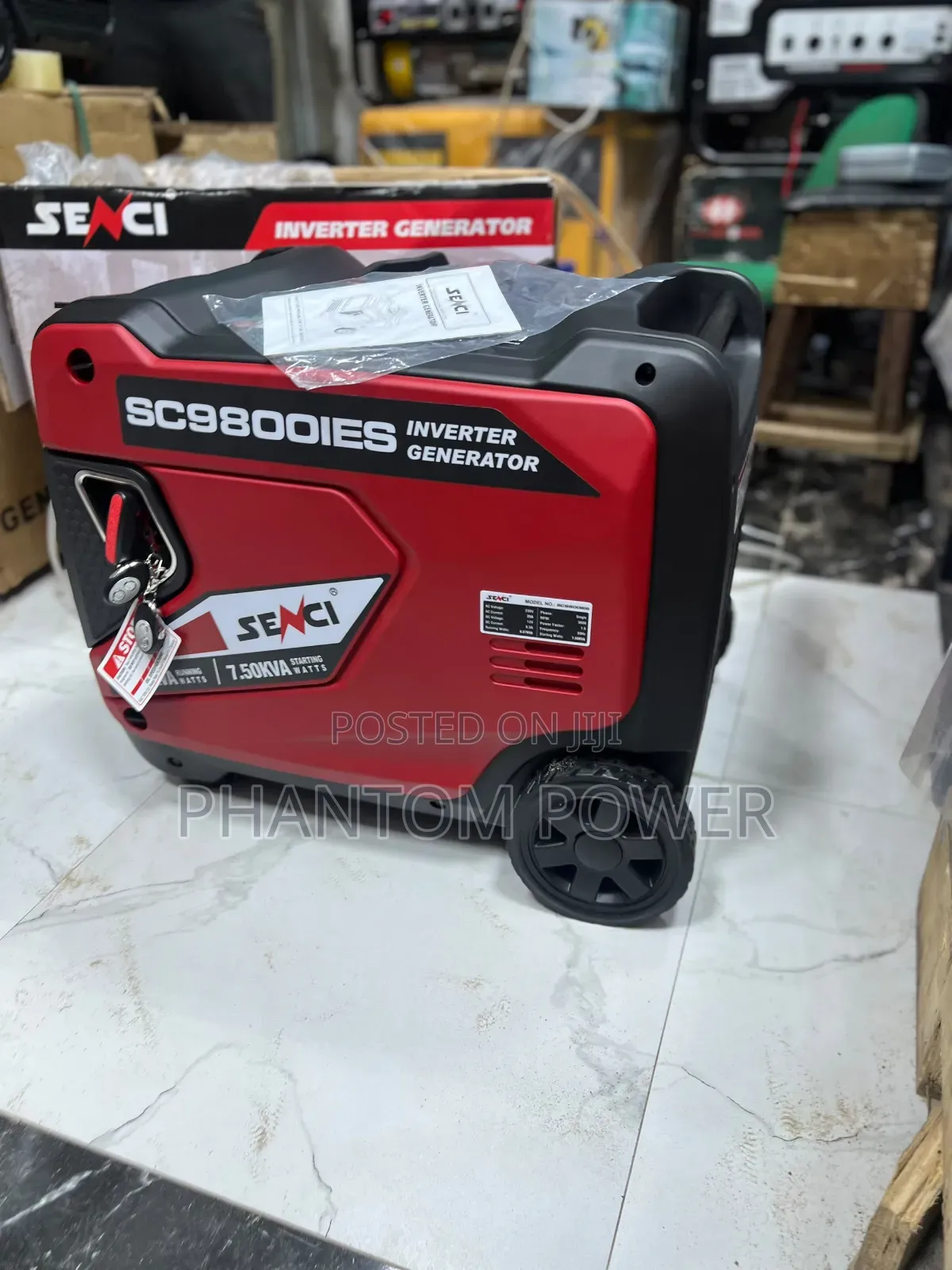 Senci SC9800IES 7.5kva Silent Inverter Generator With All Accessories.