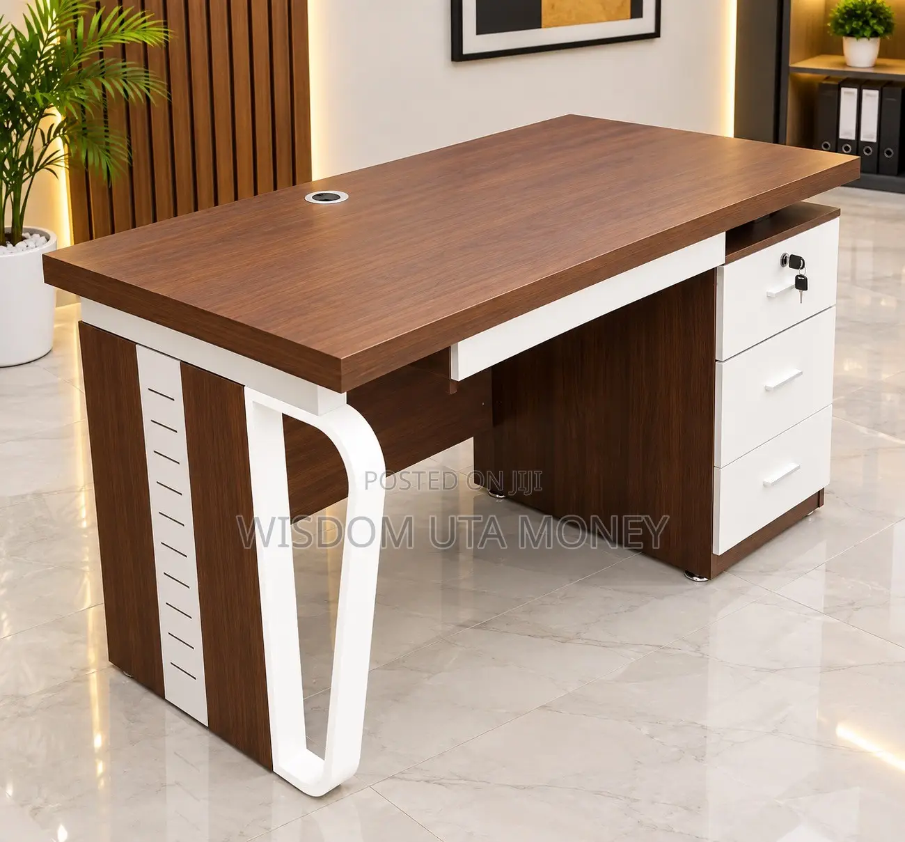 1.2M Executive Office Table With 3 Drawers