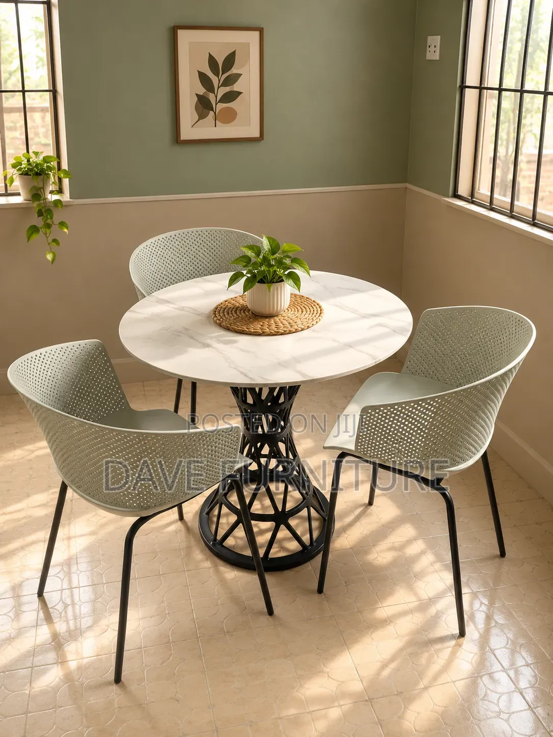 Unique New Modern 3 Seater Restaurant Set