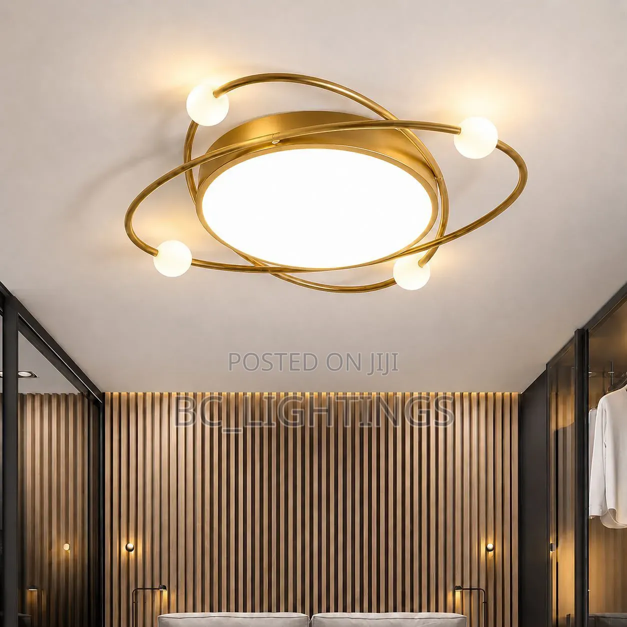 Modern Round Led Chandelier for Bedroom Living Room Led Ceiling Lamp