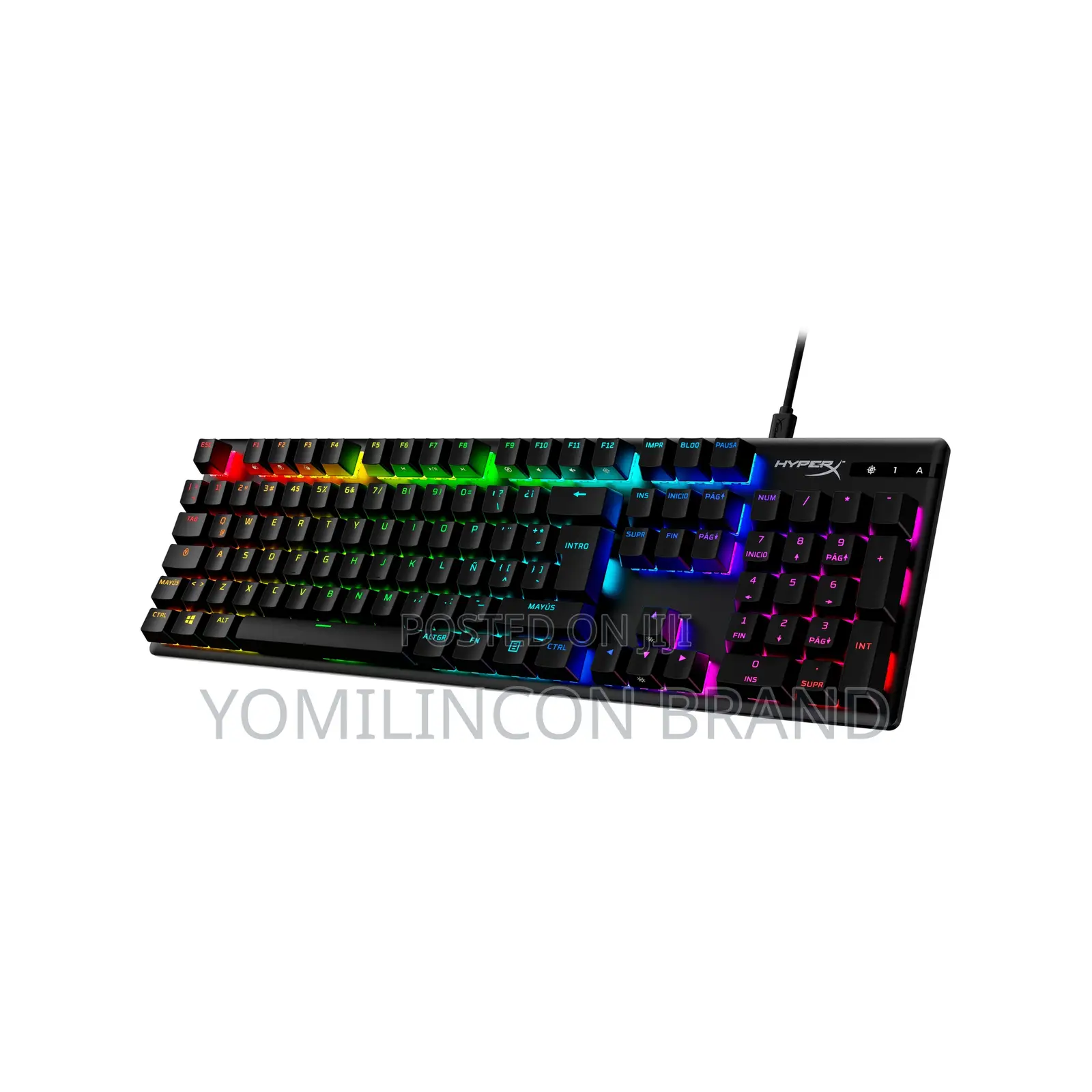 HyperX Alloy Origins Core PBT HX Red Mechanical Gaming Keyboard, Black