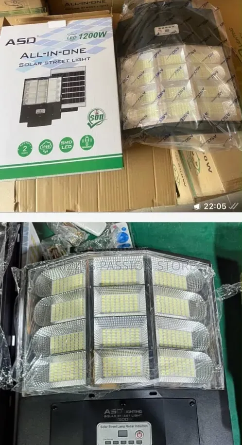 ASD 1800W 18-Eye All-in-One Solar Street Light With Remote Control