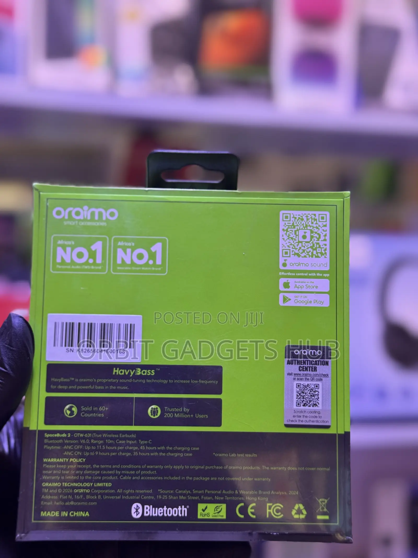 Oraimo SpaceBuds 2 Wireless Bluetooth Earbuds