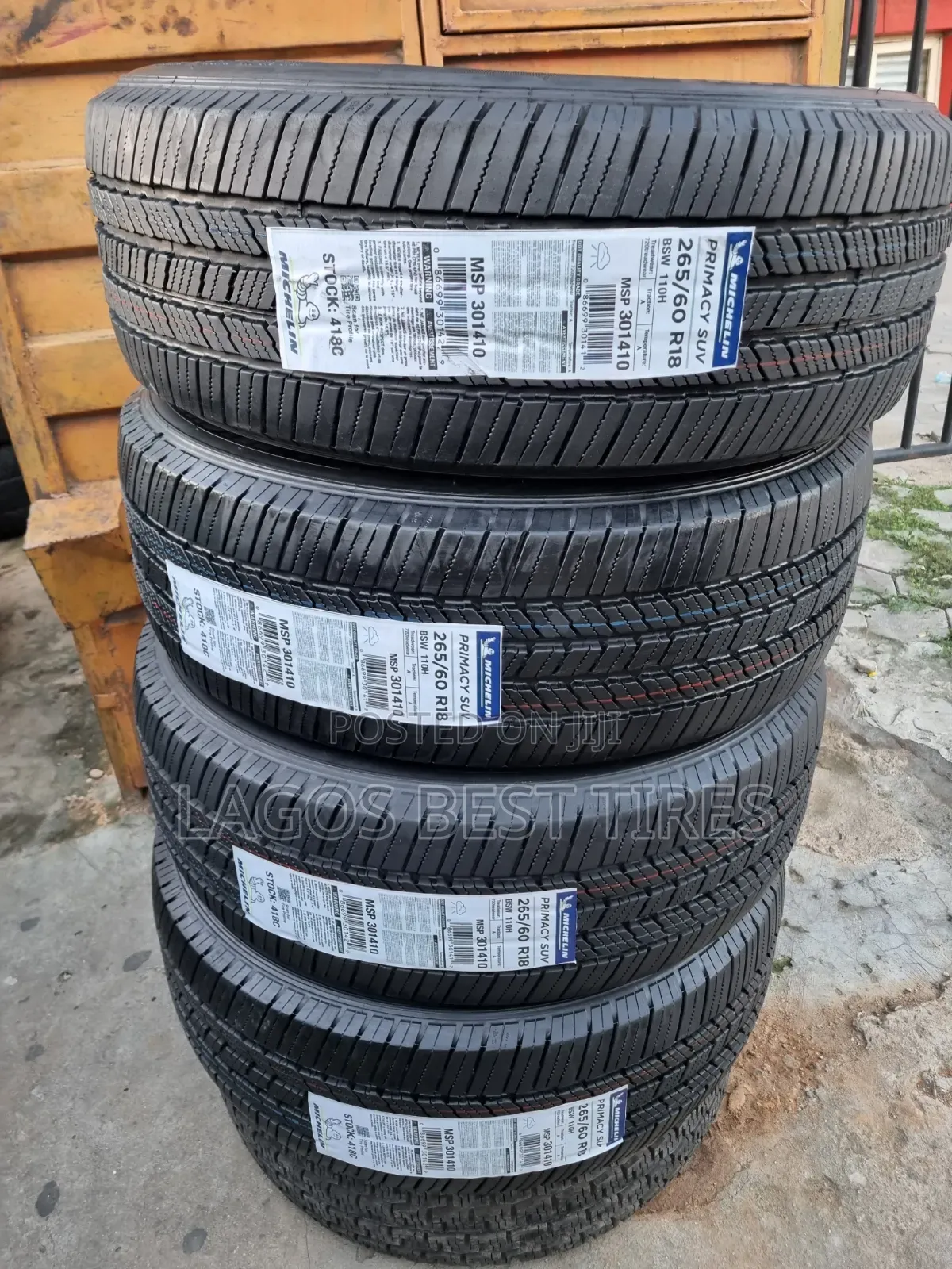 Brand New Michelin Primacy SUV Tyres – 265/60 R18 (110H)