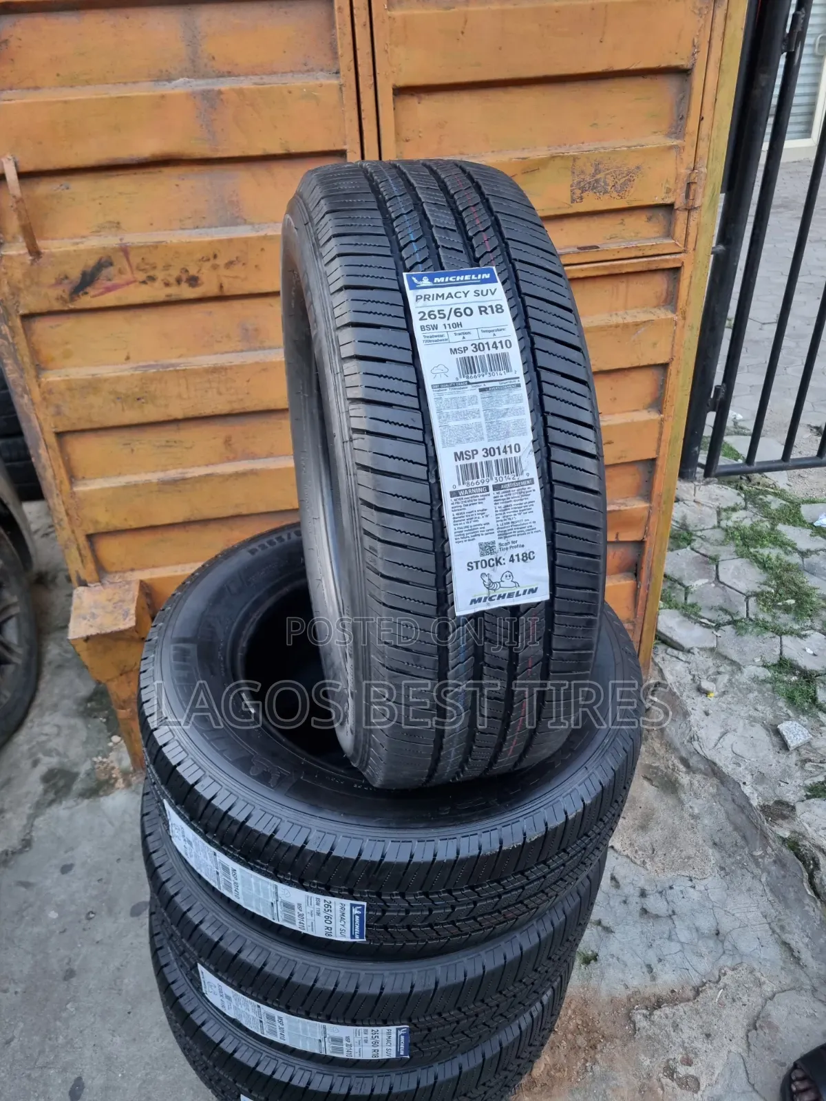 Brand New Michelin Primacy SUV Tyres – 265/60 R18 (110H)