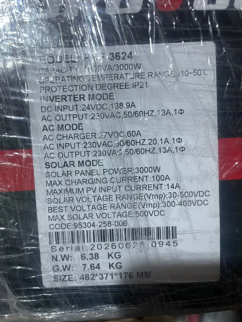 3.6kva 24v Growvolt Inverter