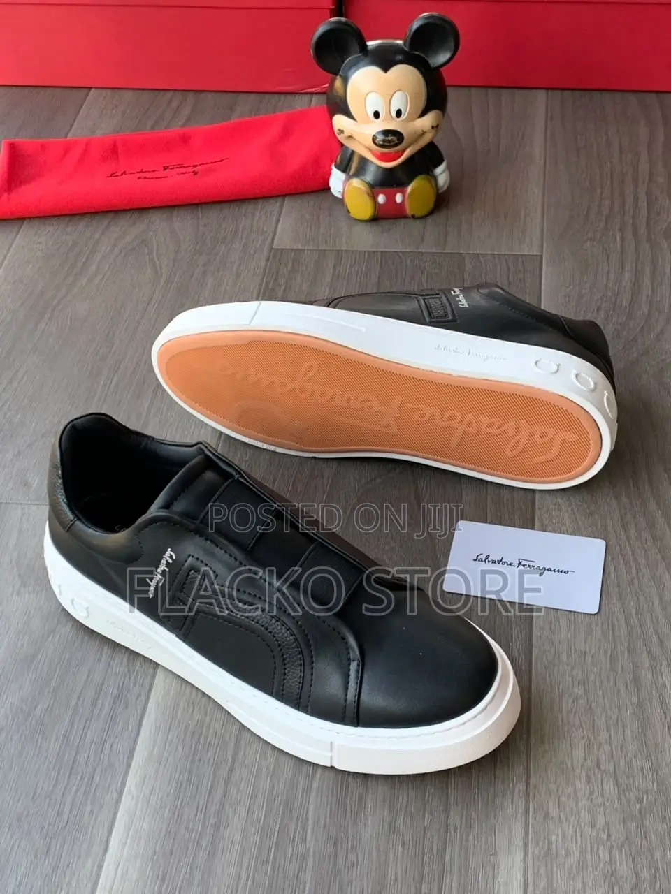 Premium Salvatore Ferragamo Slip Ons Elastic Luxury Shoes