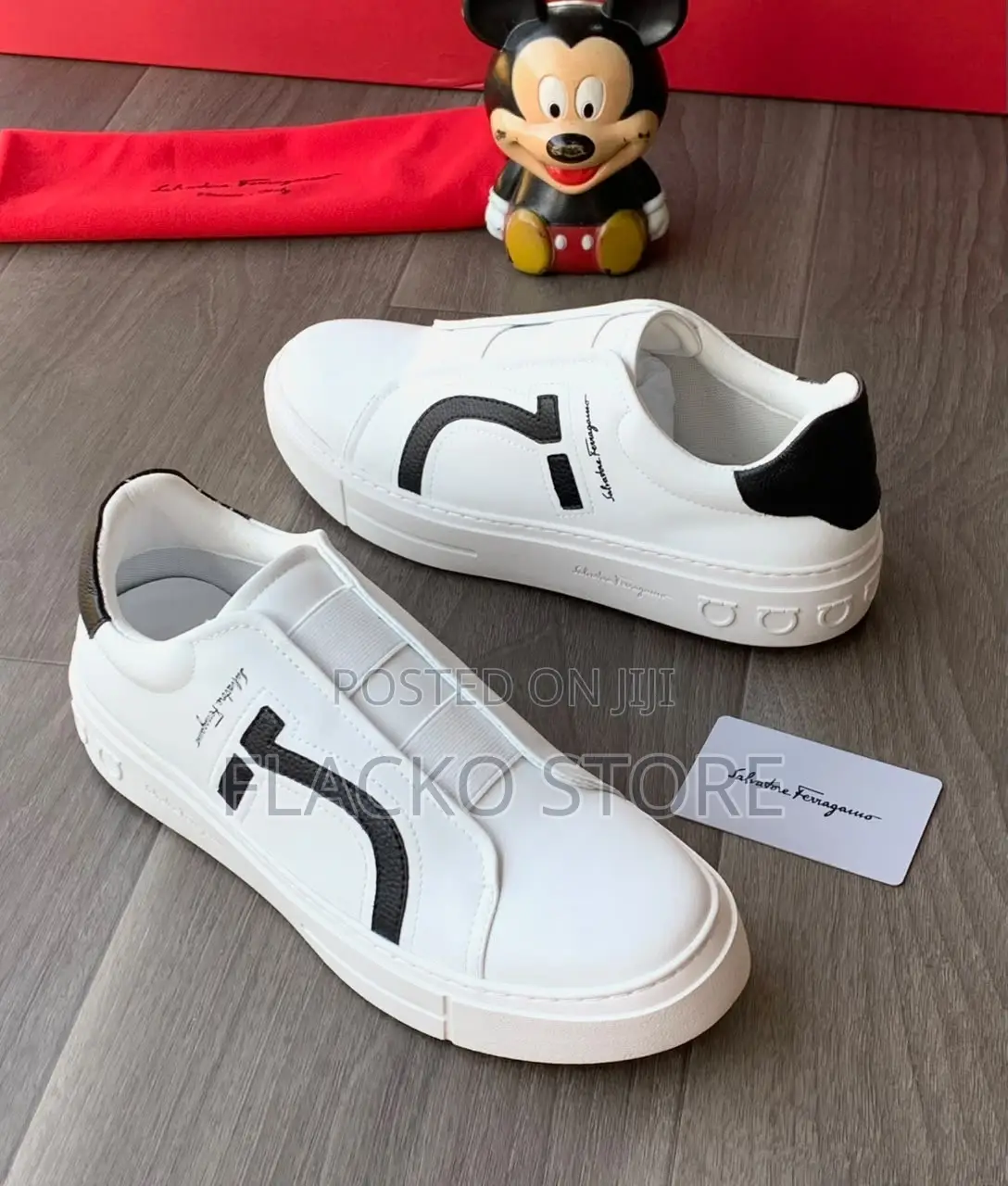 Premium Salvatore Ferragamo Slip Ons Elastic Luxury Shoes