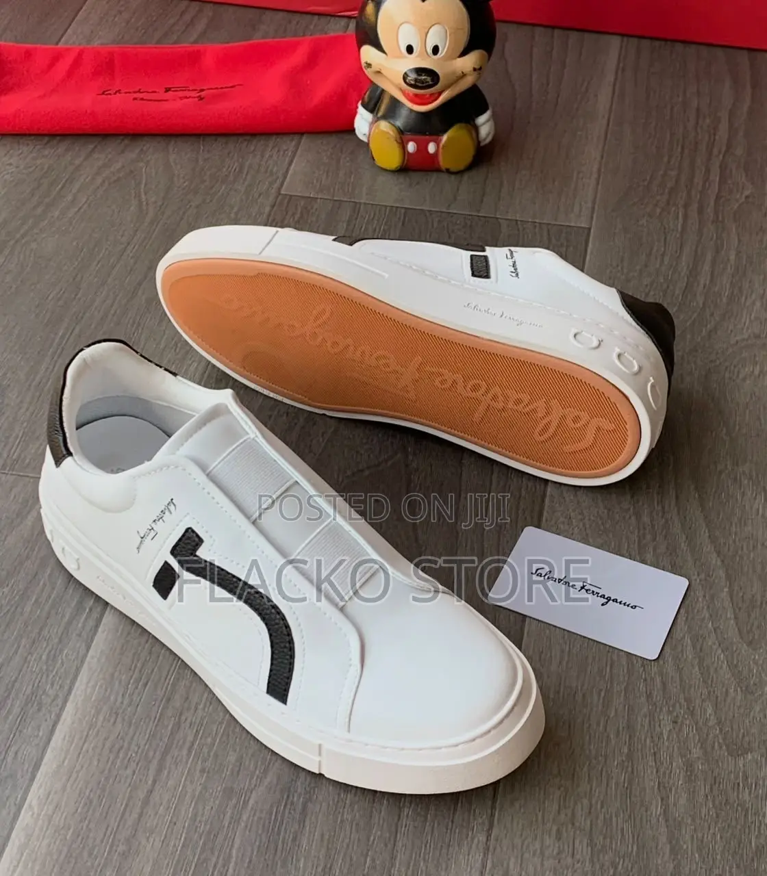 Premium Salvatore Ferragamo Slip Ons Elastic Luxury Shoes