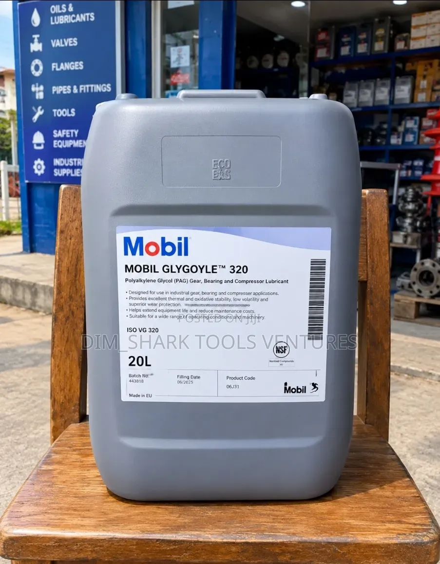 20-Liter of Mobil Glygoyle 320, a Synthetic Polyalkylene Glycol(PAG)