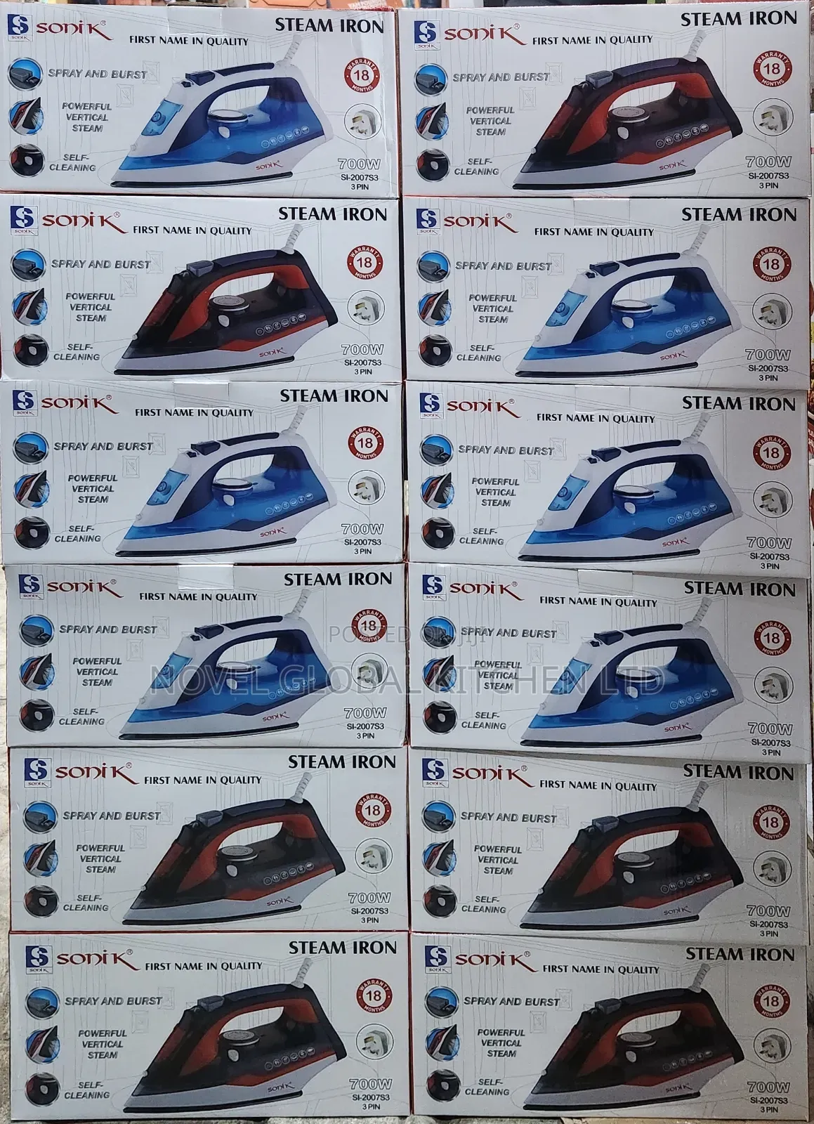 3pin Sonik Big Steam Inverter Iron