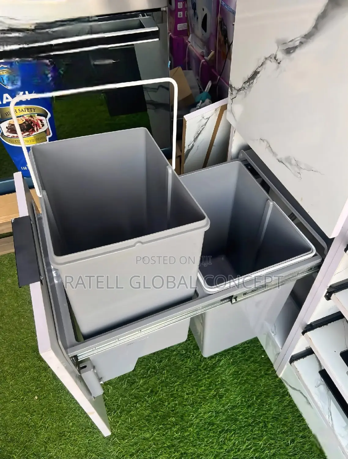 Kitchen Cabinet Double Pull Out Waste Bin