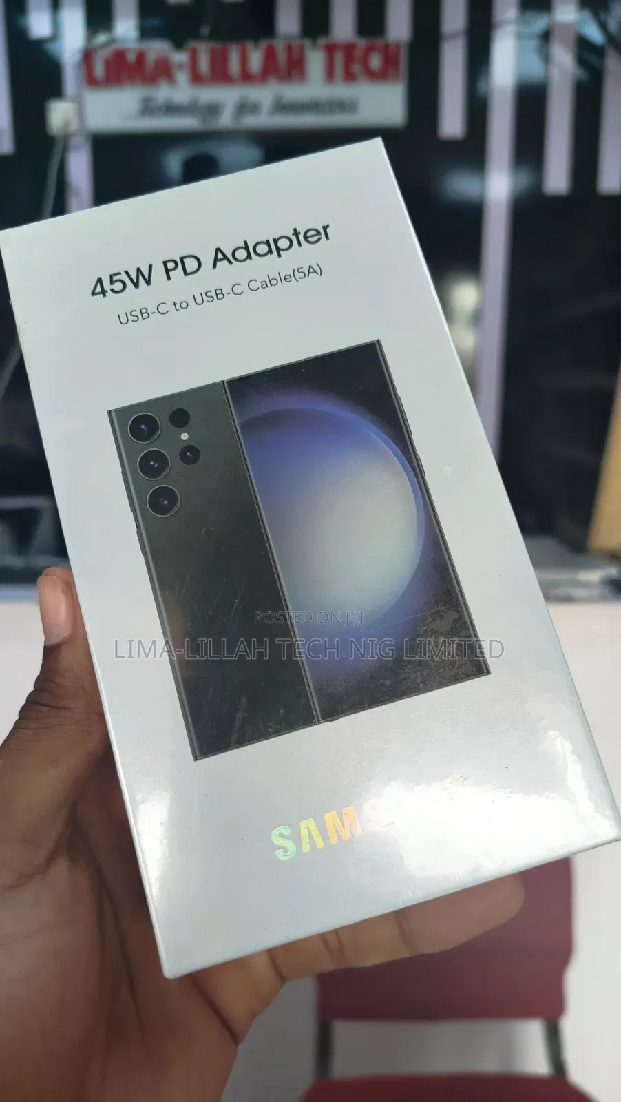 Samsung 45w Pd Adapter With USB-C to USB-C Cable(5a)