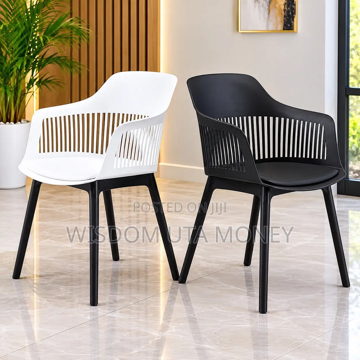 Elegant Modern Plastic Armchair – Stylish, Comfortable & Durable