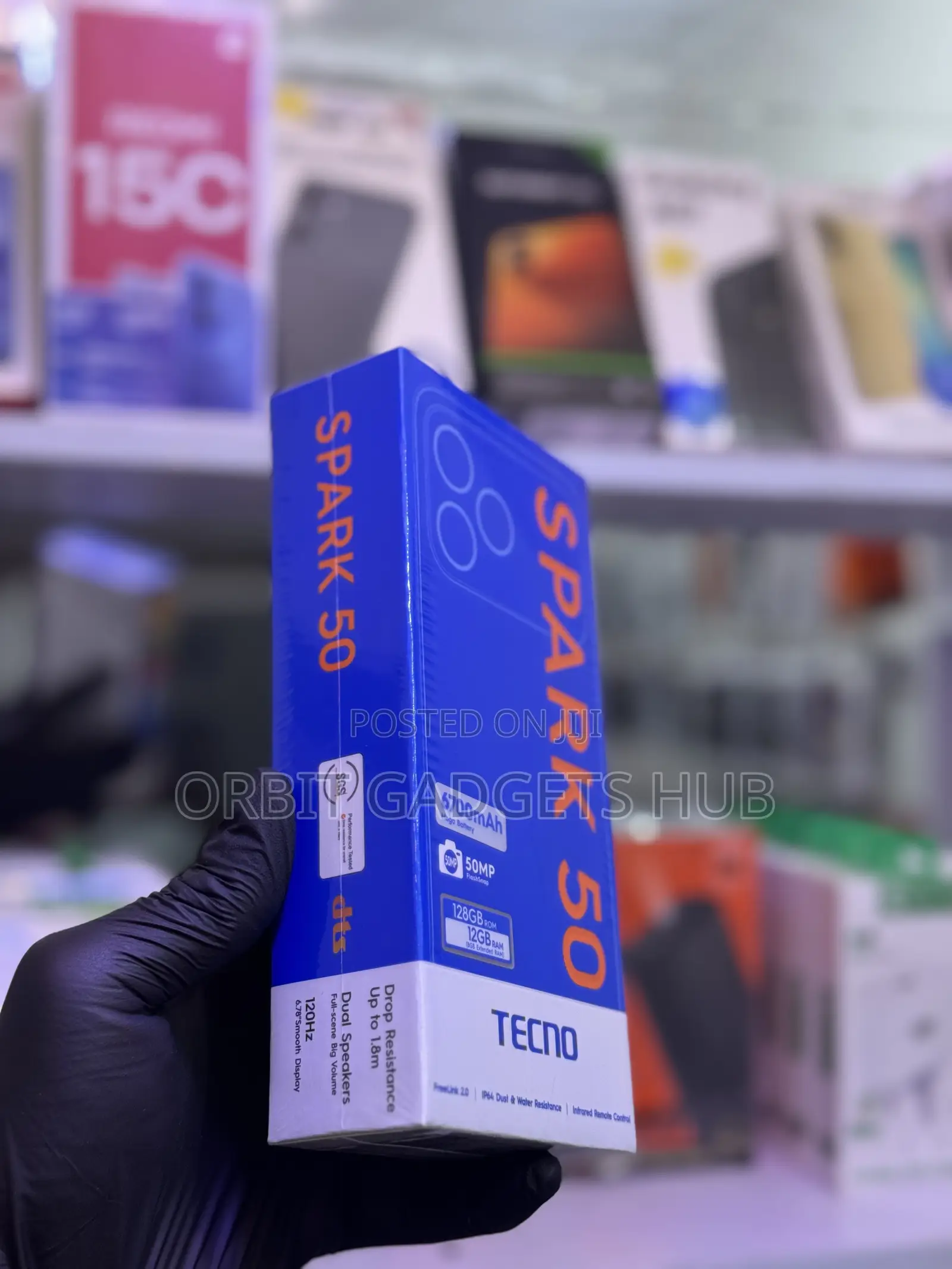 New Tecno Spark 50 128 GB Gray