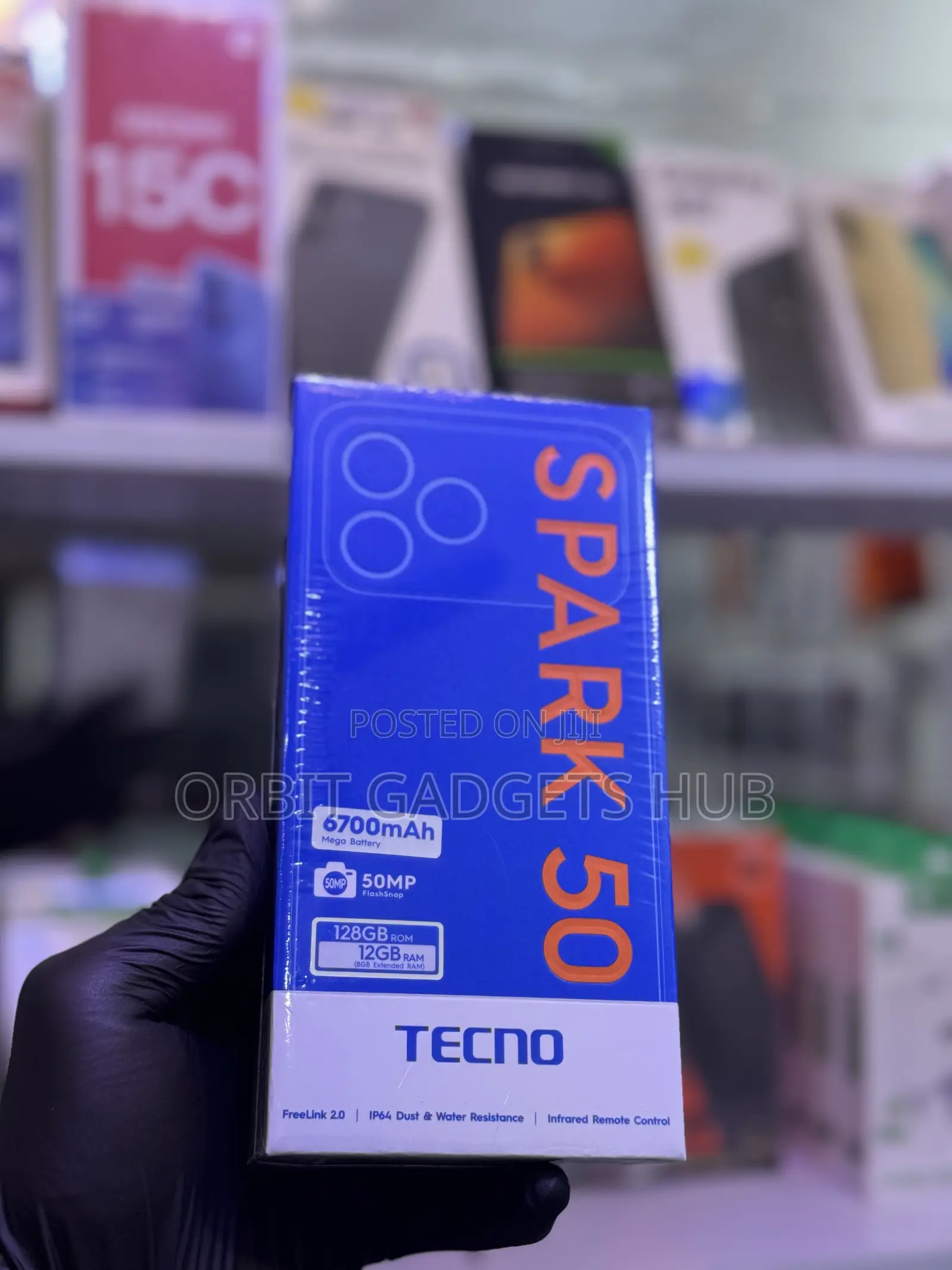 New Tecno Spark 50 128 GB Gray