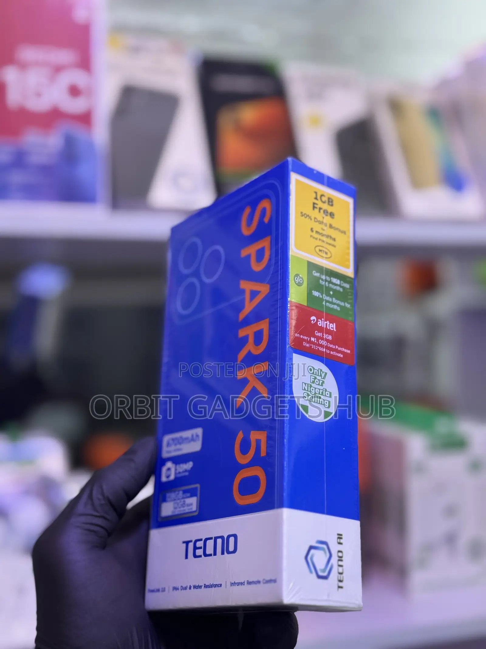 New Tecno Spark 50 128 GB Gray