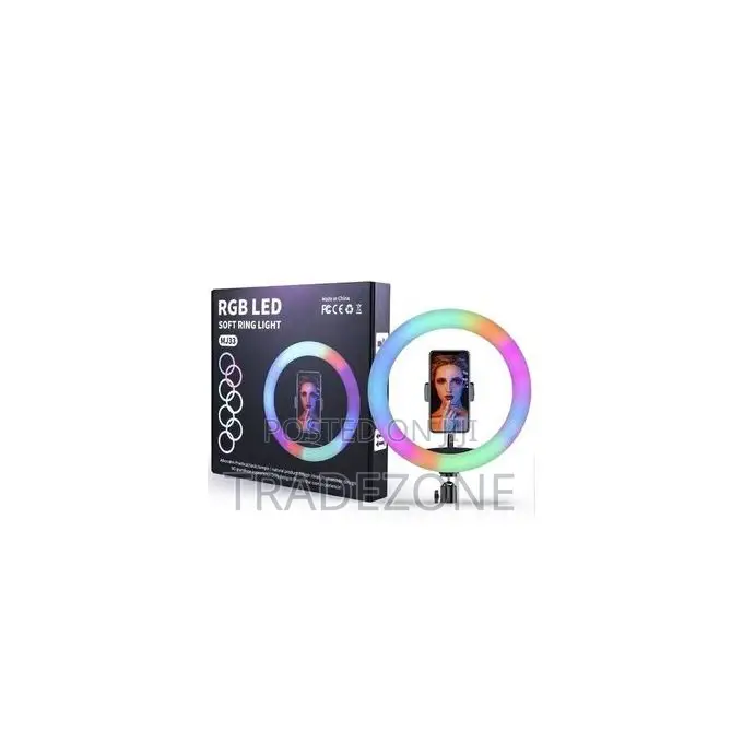 RGB 116" RGB Ring Light Kit With Remote Control + Tripod