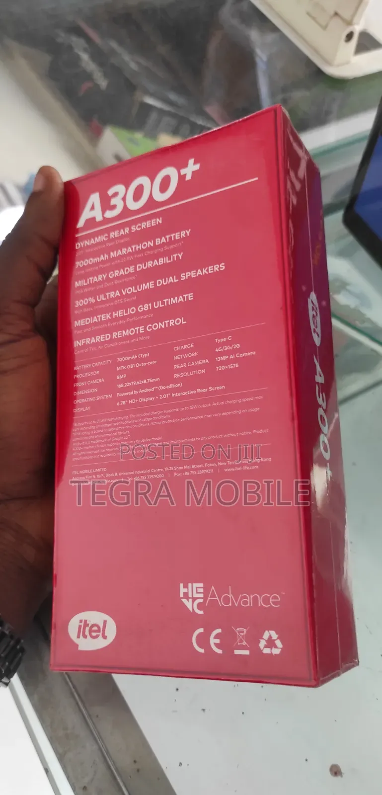 New Itel A300+ 128 GB Blue