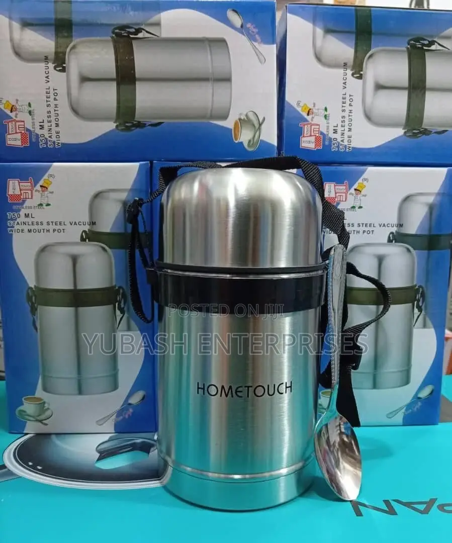 Hometouch 750ml Stainless Steel Vacuum Food Flask - Bigger Size!