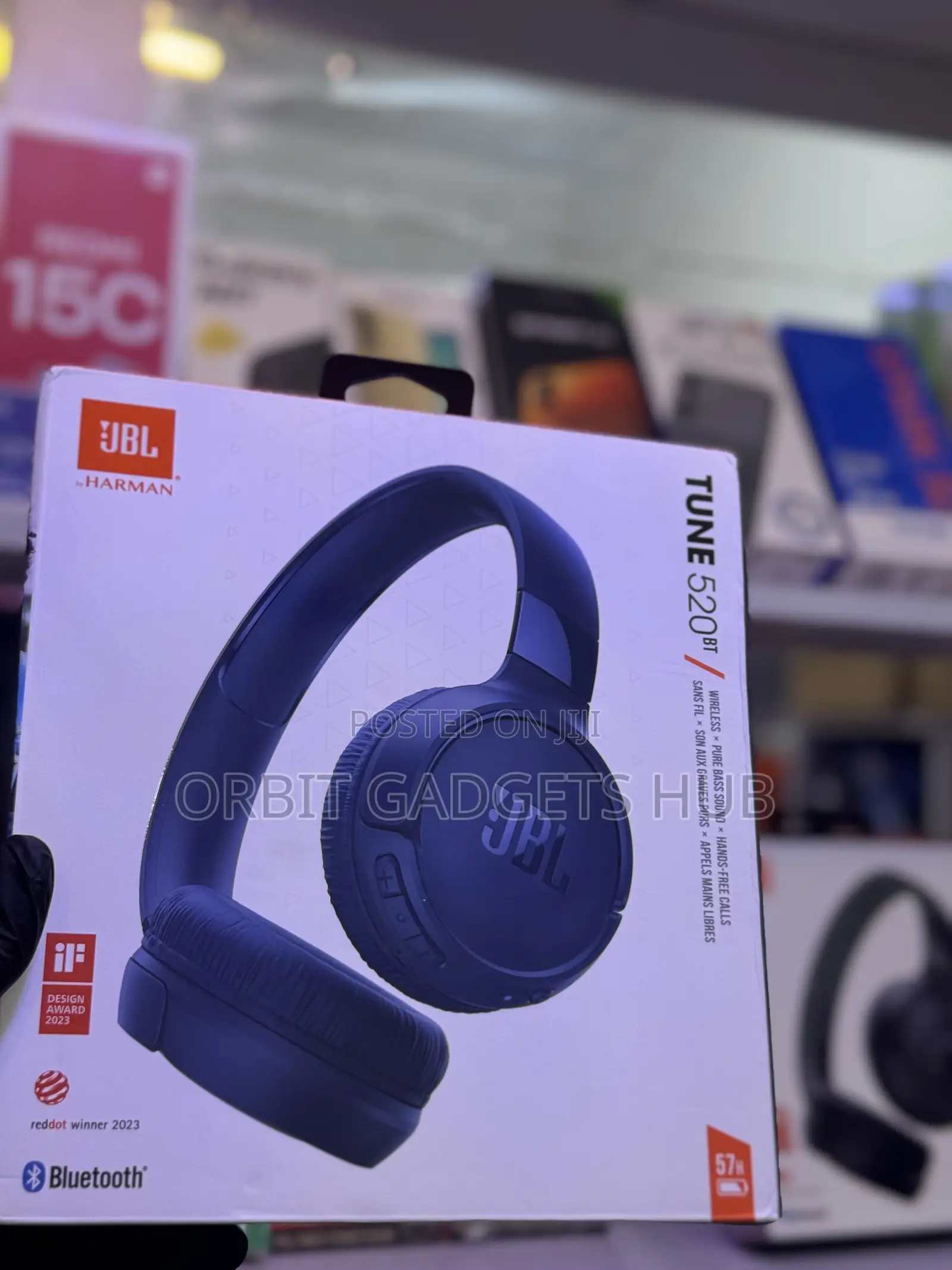 JBL Tune 520BT Original Wireless Headset – 57H Battery