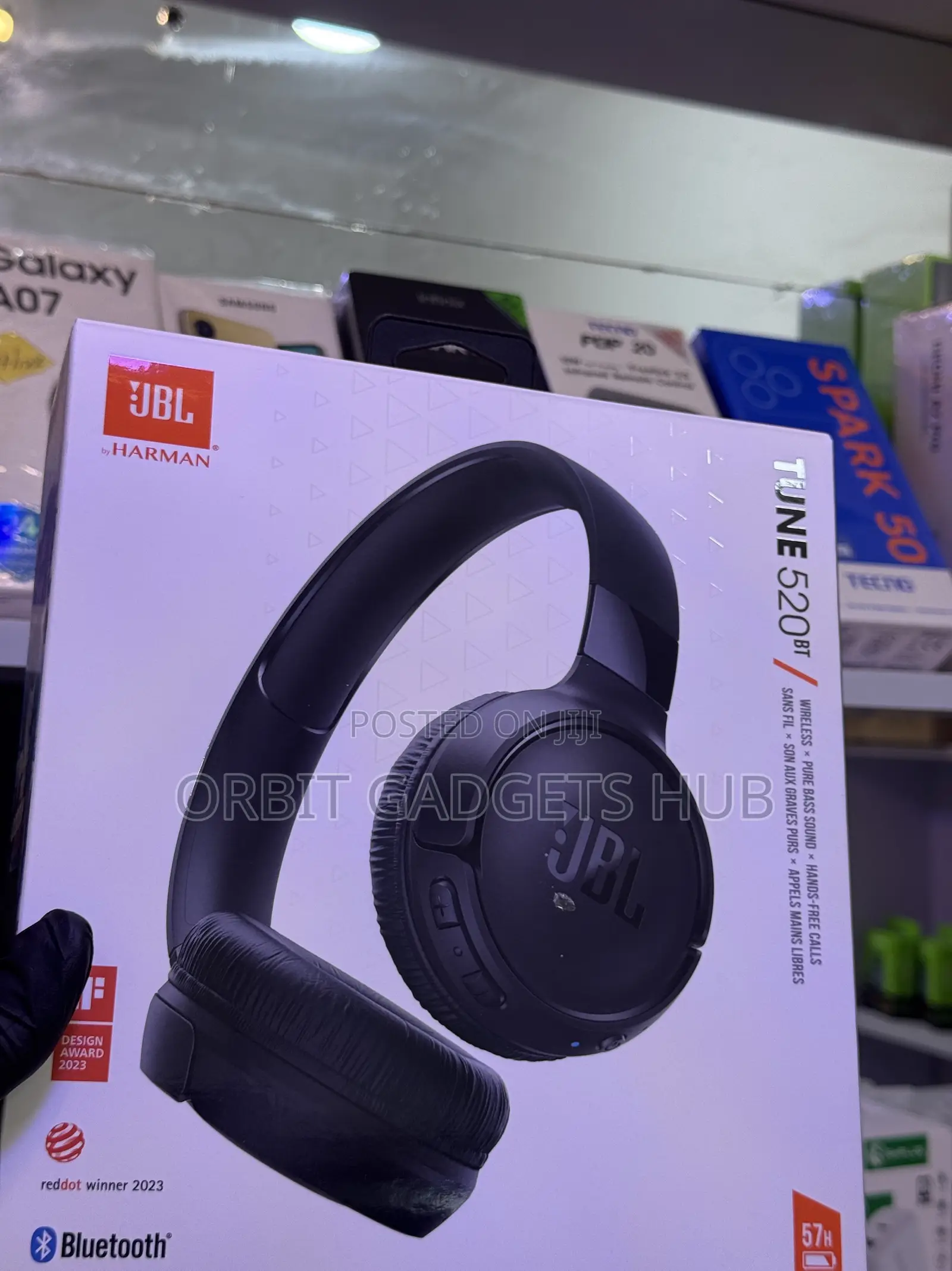 JBL Tune 520BT Original Wireless Headset – 57H Battery