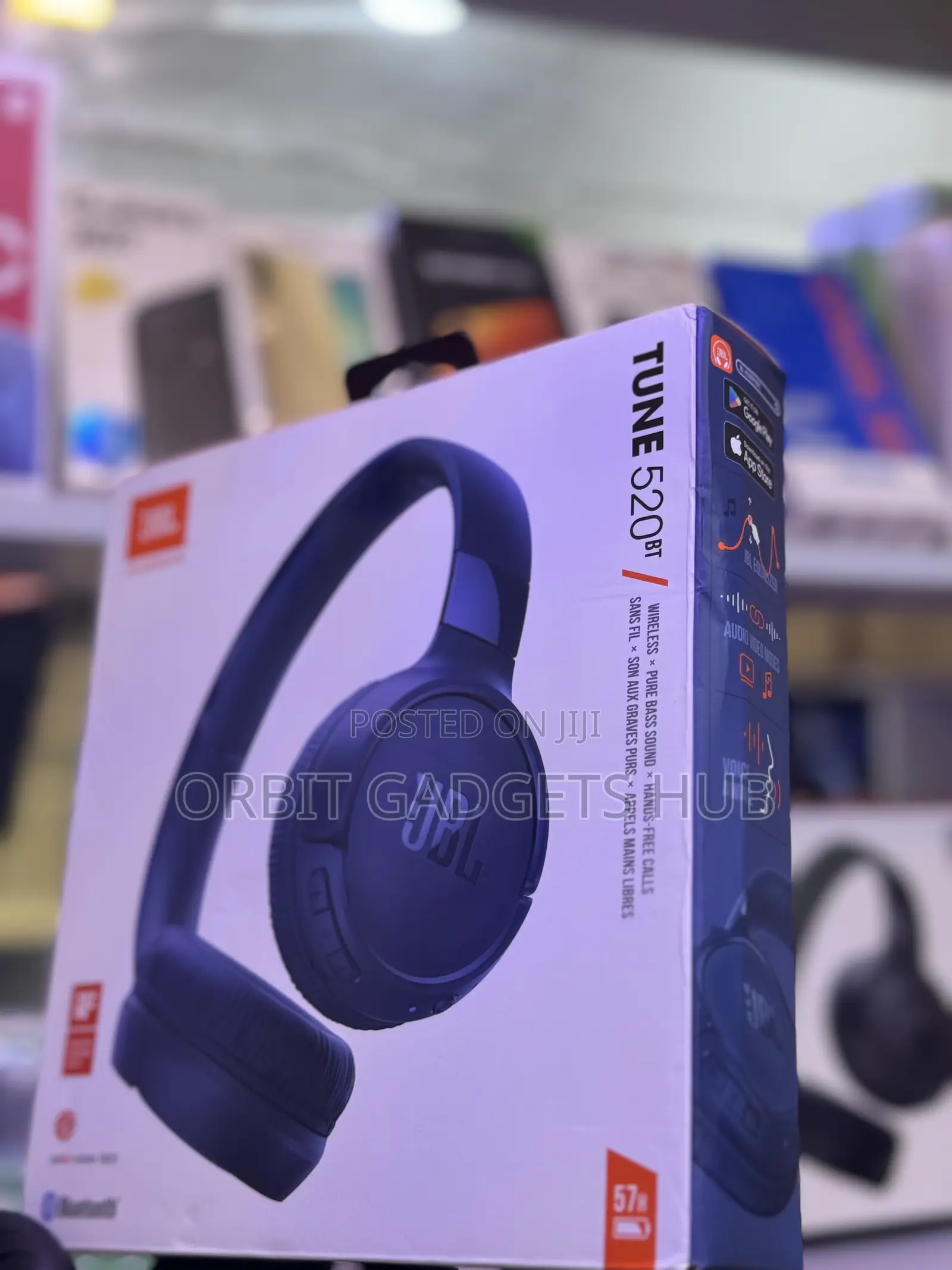 JBL Tune 520BT Original Wireless Headset – 57H Battery