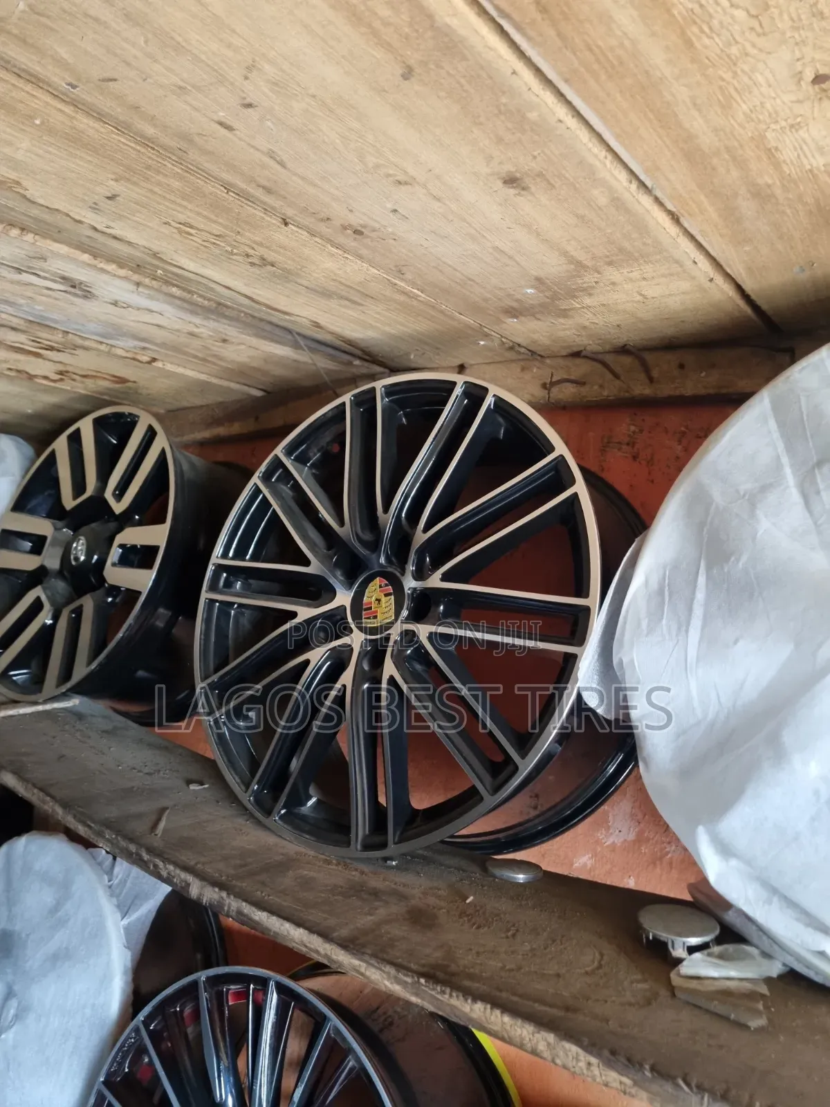 Premium Porsche Style Alloy Rims – Machined Face / Gloss Black 21,20,