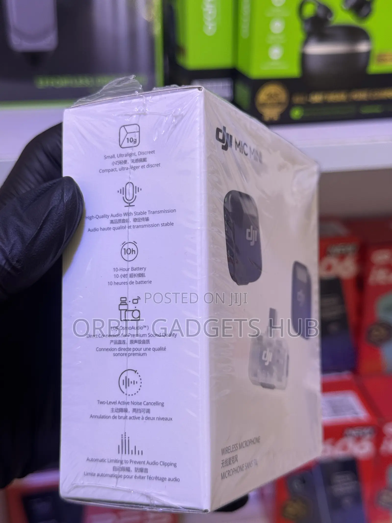 DJI Mic Mini Wireless Mic 2TX + 1RX | Noise Cancelling | 400m Range