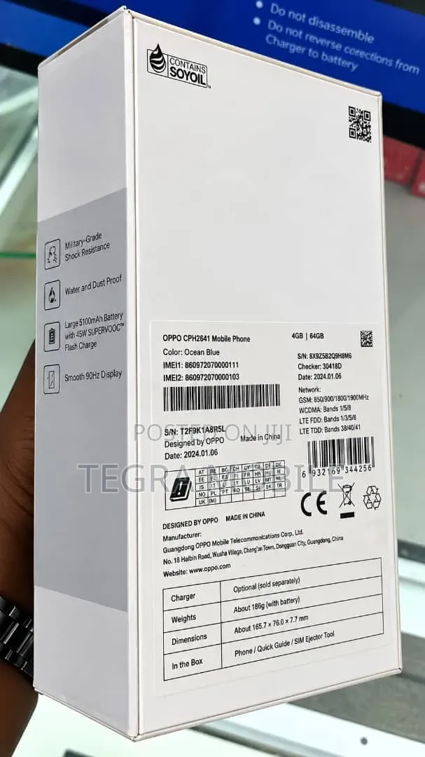 New Oppo A3x 64 GB Black