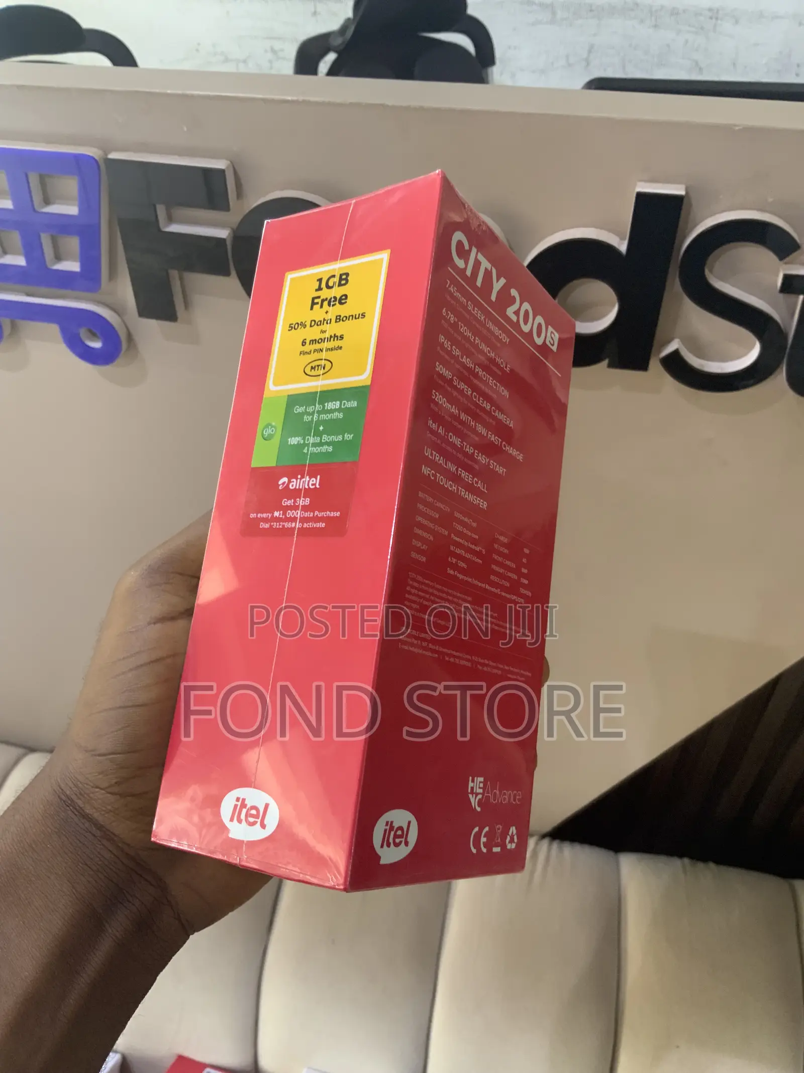 New Itel City 200 128 GB Gray