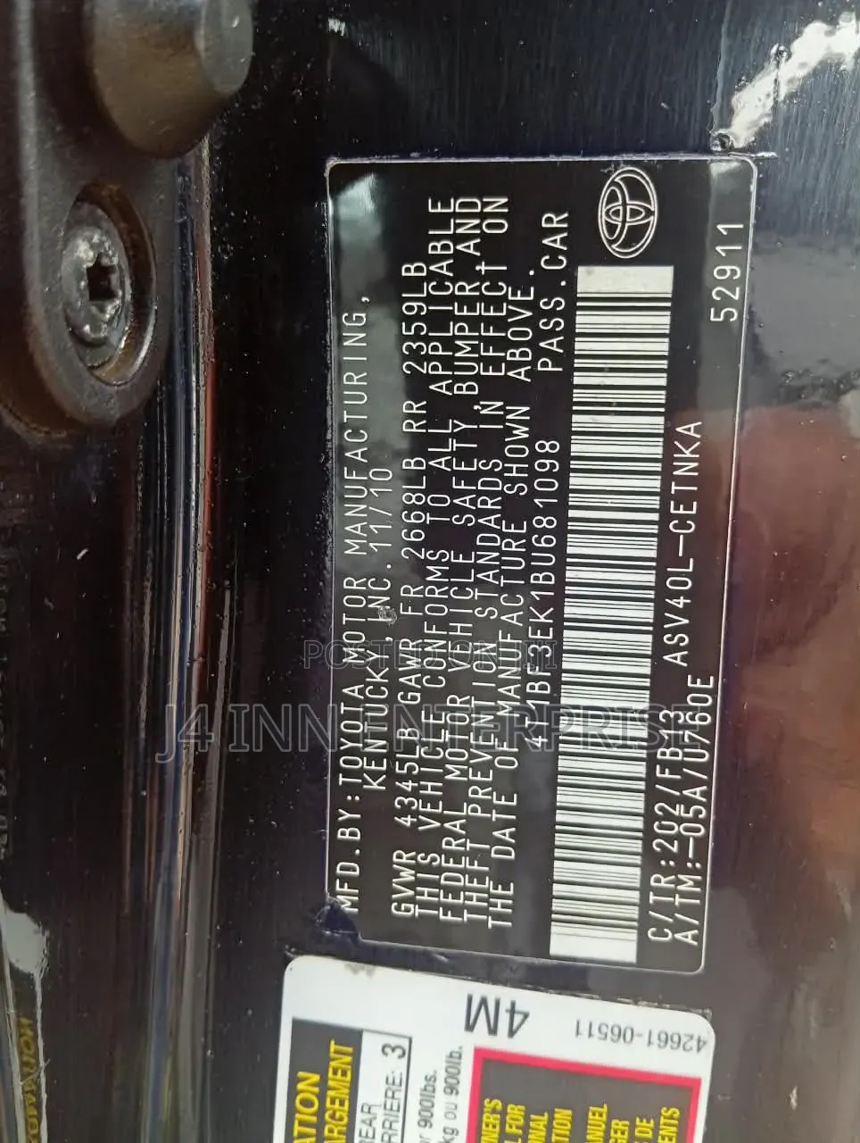 Toyota Camry 2011