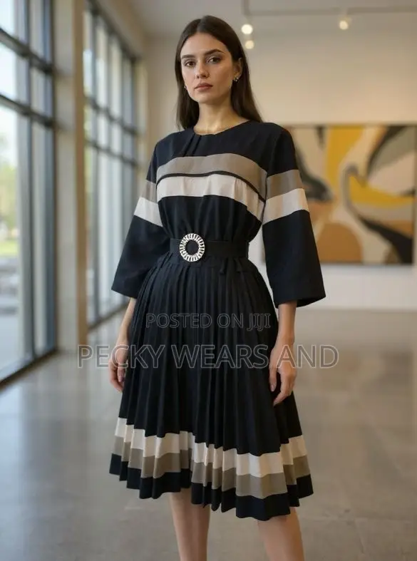 Classic Pleated Dress
