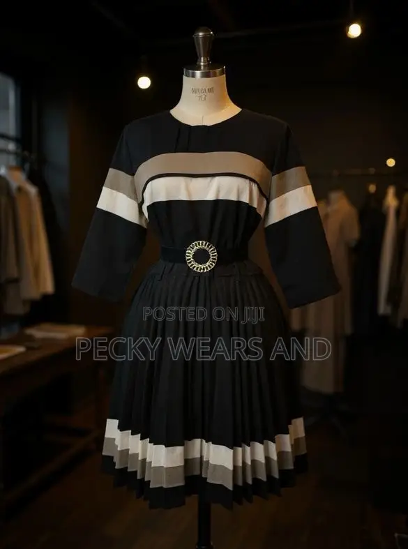 Classic Pleated Dress