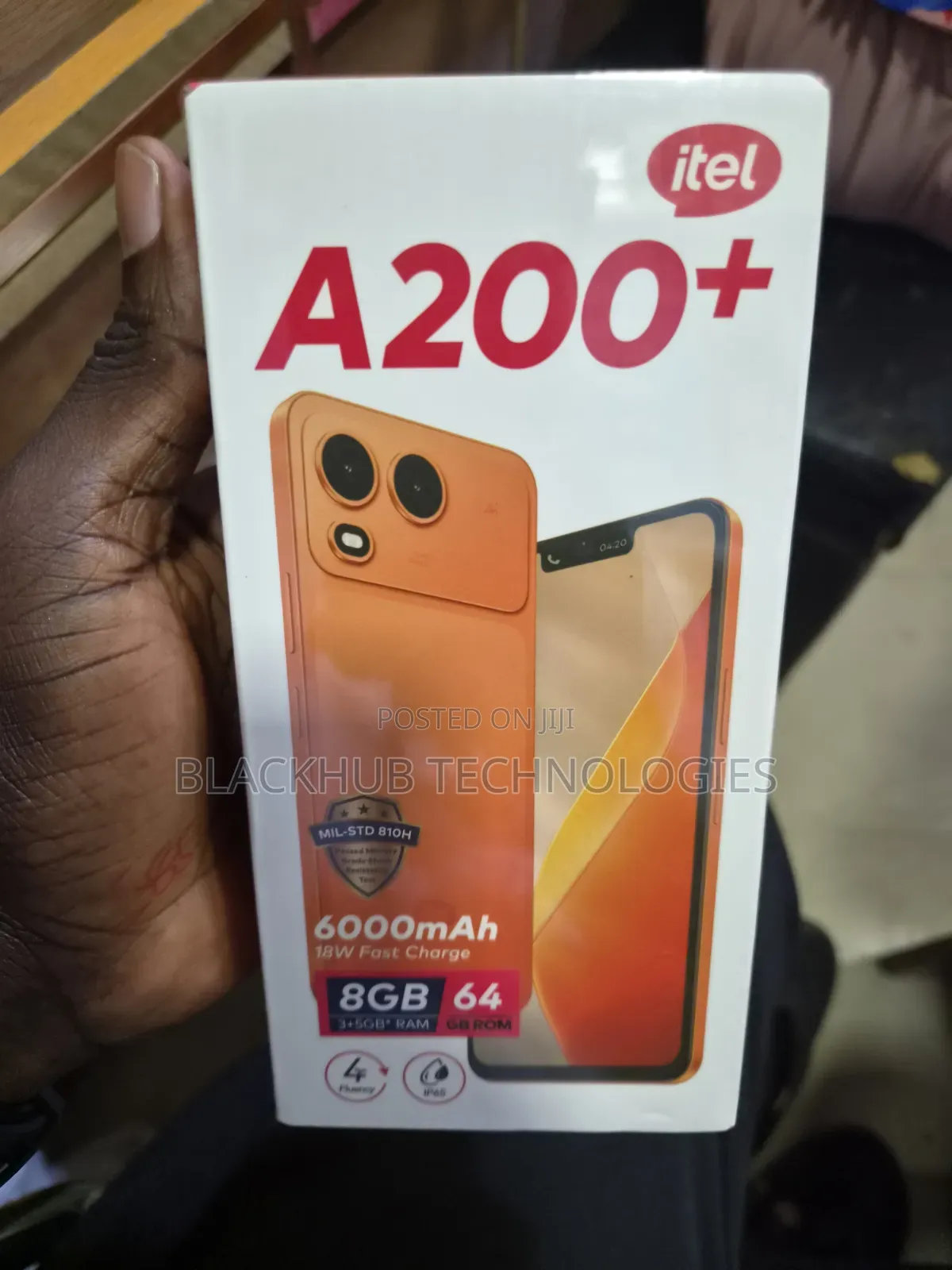 New Itel A200+ 64 GB Black