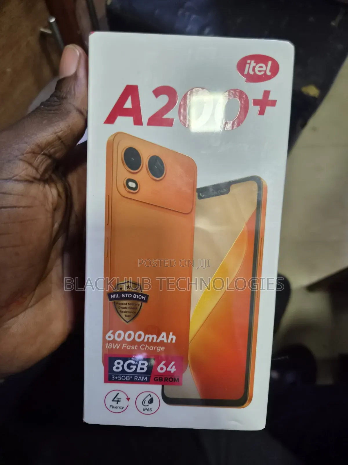 New Itel A200+ 64 GB Black