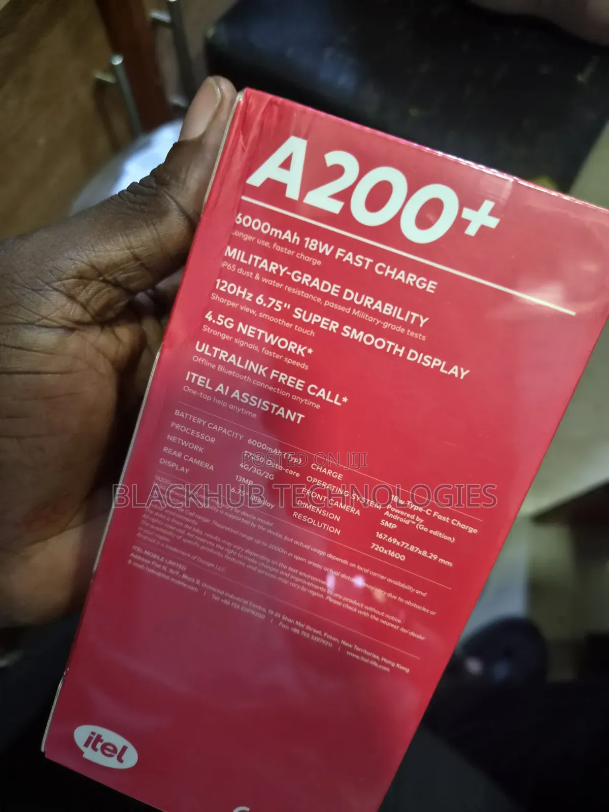 New Itel A200+ 64 GB Black