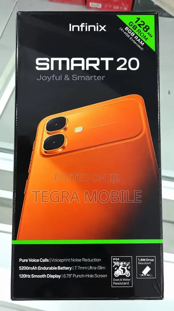 New Infinix Smart 20 128 GB Black