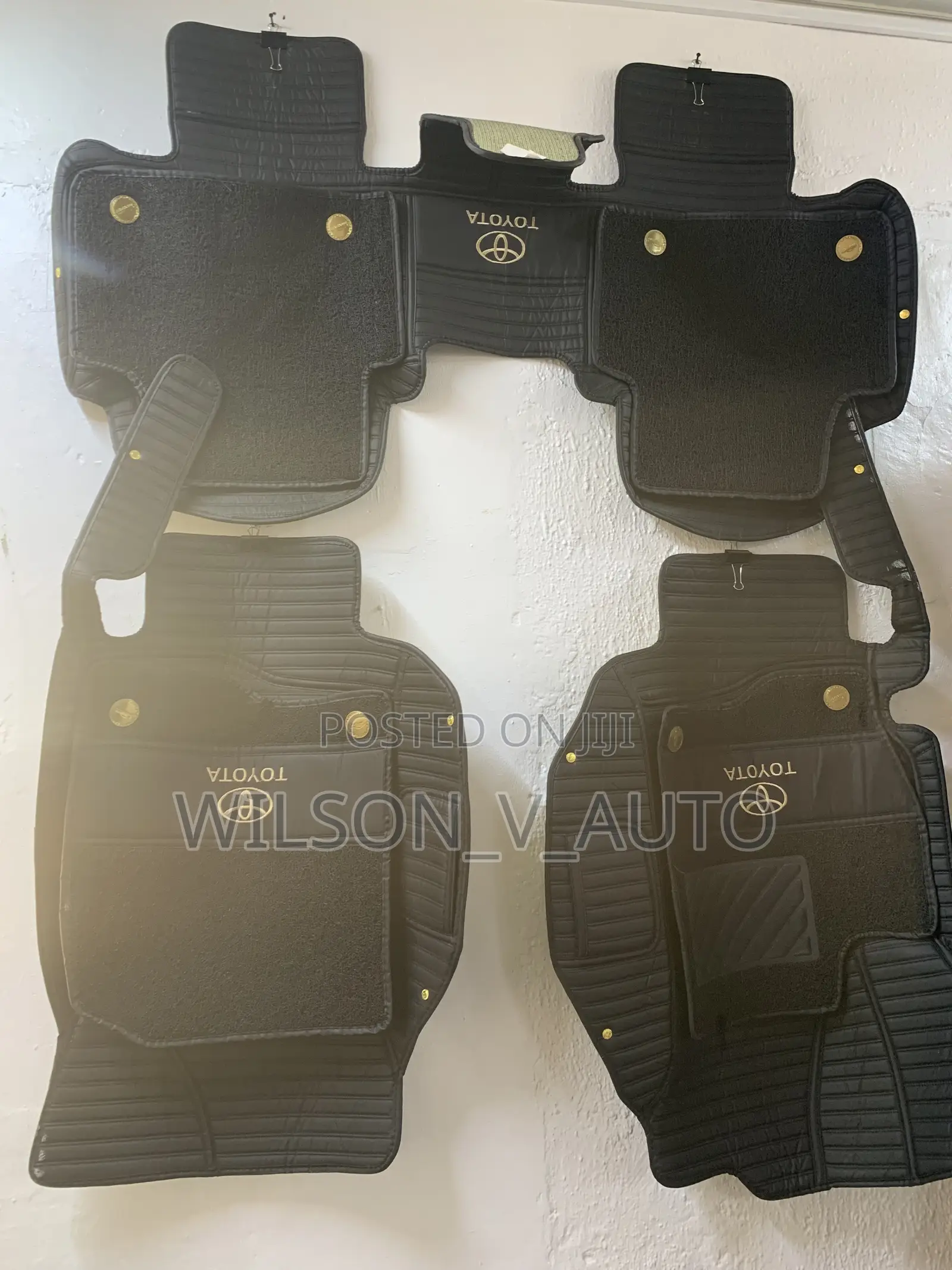 Toyota Highlander 5D Custom-Fit Leather Floor Mats Double Layer