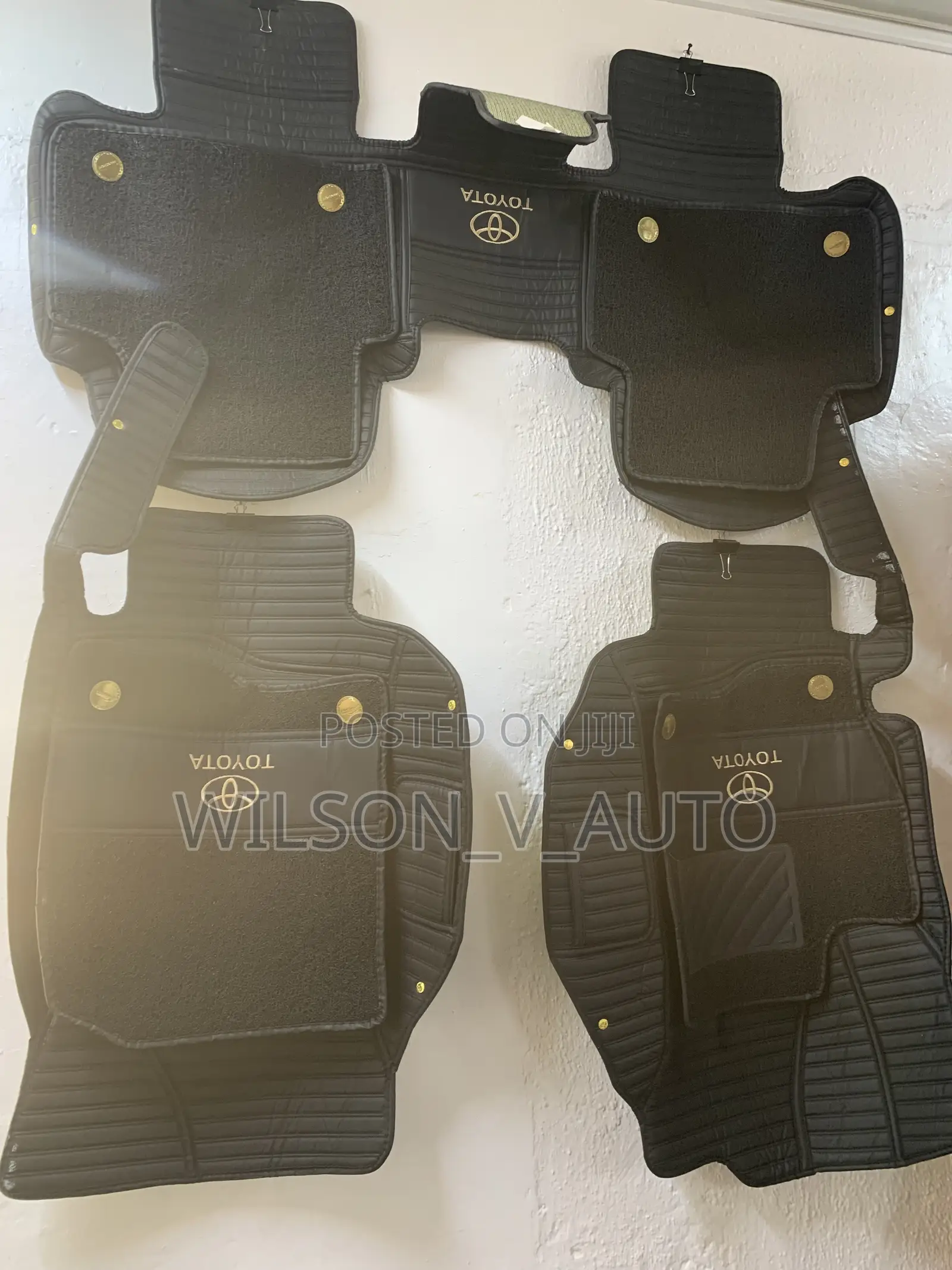 Toyota Highlander 5D Custom-Fit Leather Floor Mats Double Layer