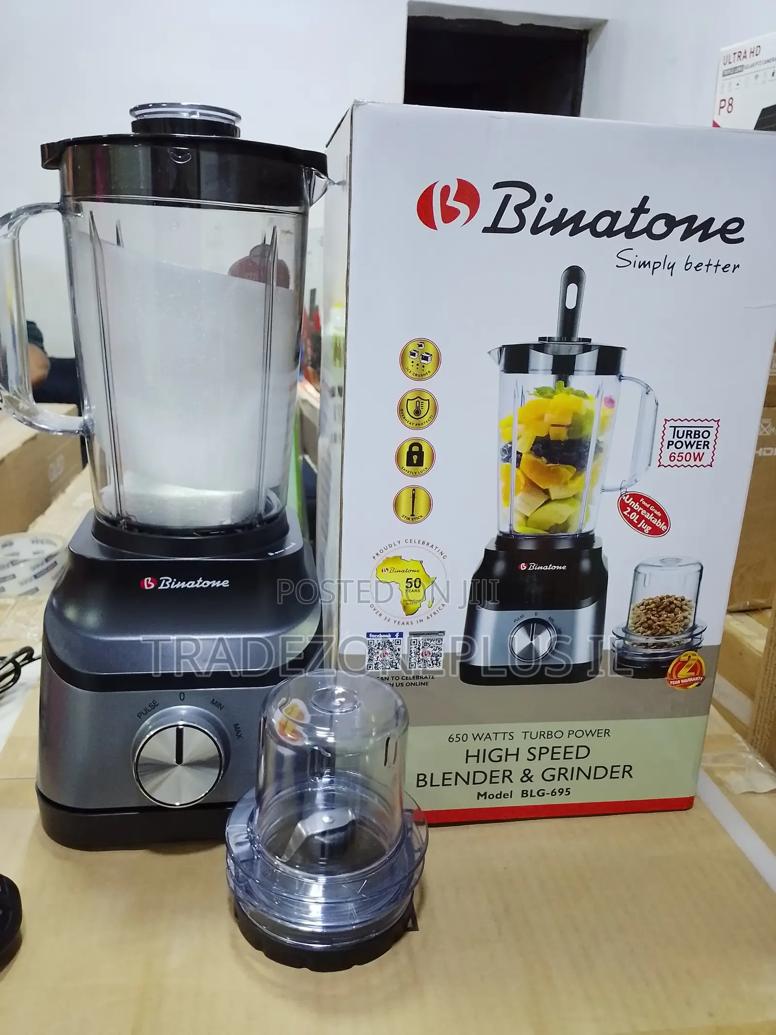Binatone 2.0L Food Blender for Daily Meal Preparation