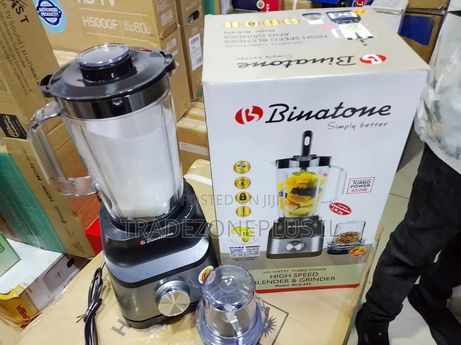 Binatone 2.0L Food Blender for Daily Meal Preparation