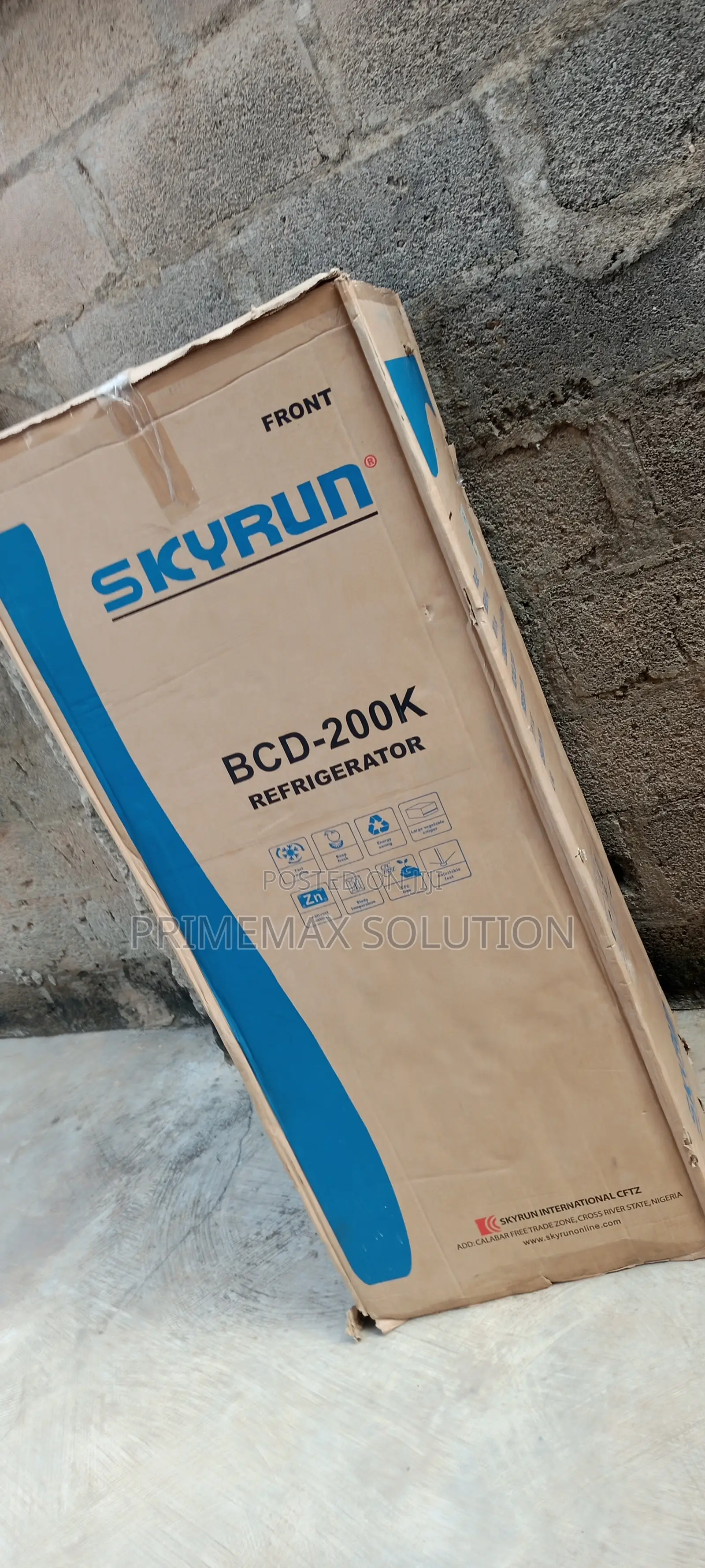 Affordable Skyrun 200L Double Door Fridge – Grey