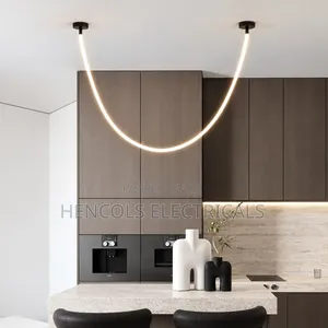 Modern Sculptural LED Rope Pendant Light