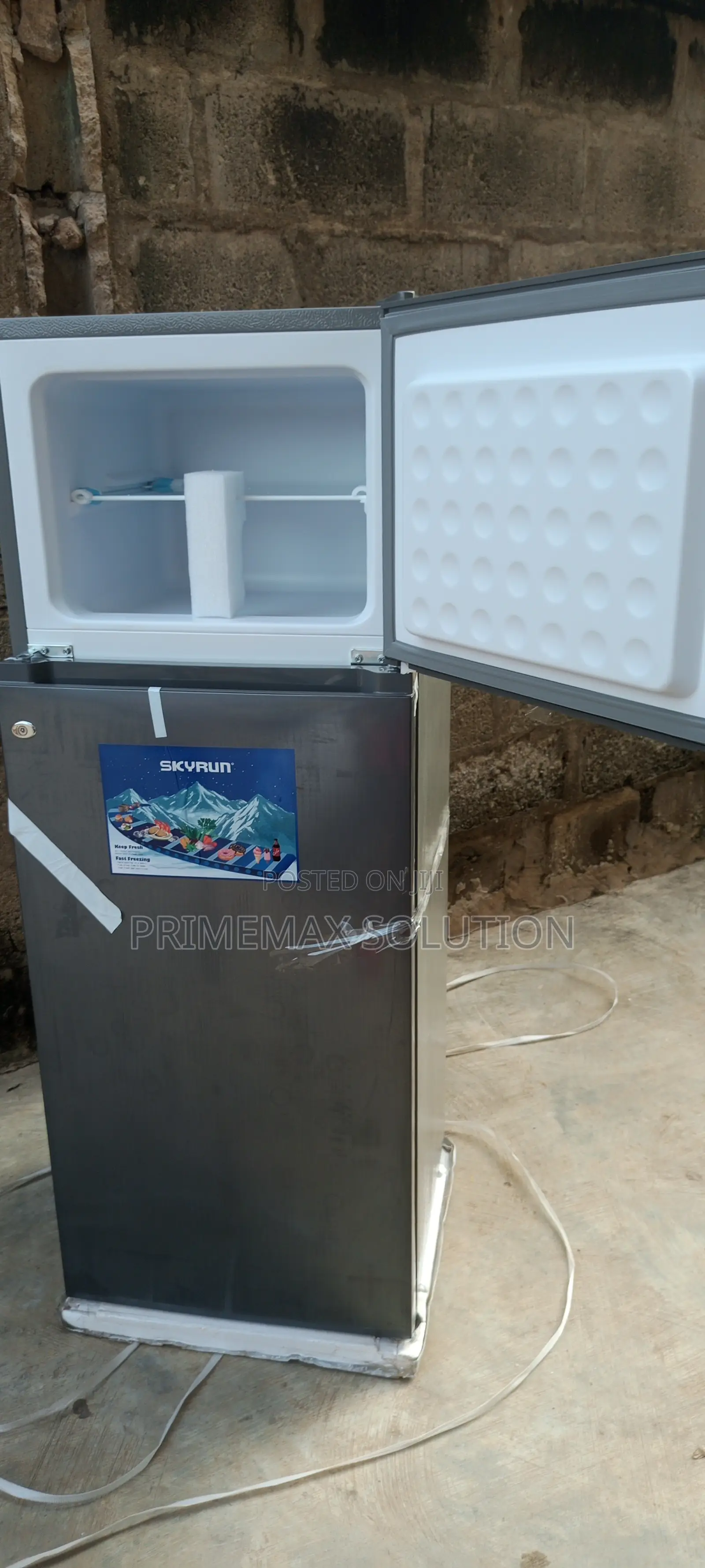 Skyrun 200L Double Door Fridge - RAPID COOLING
