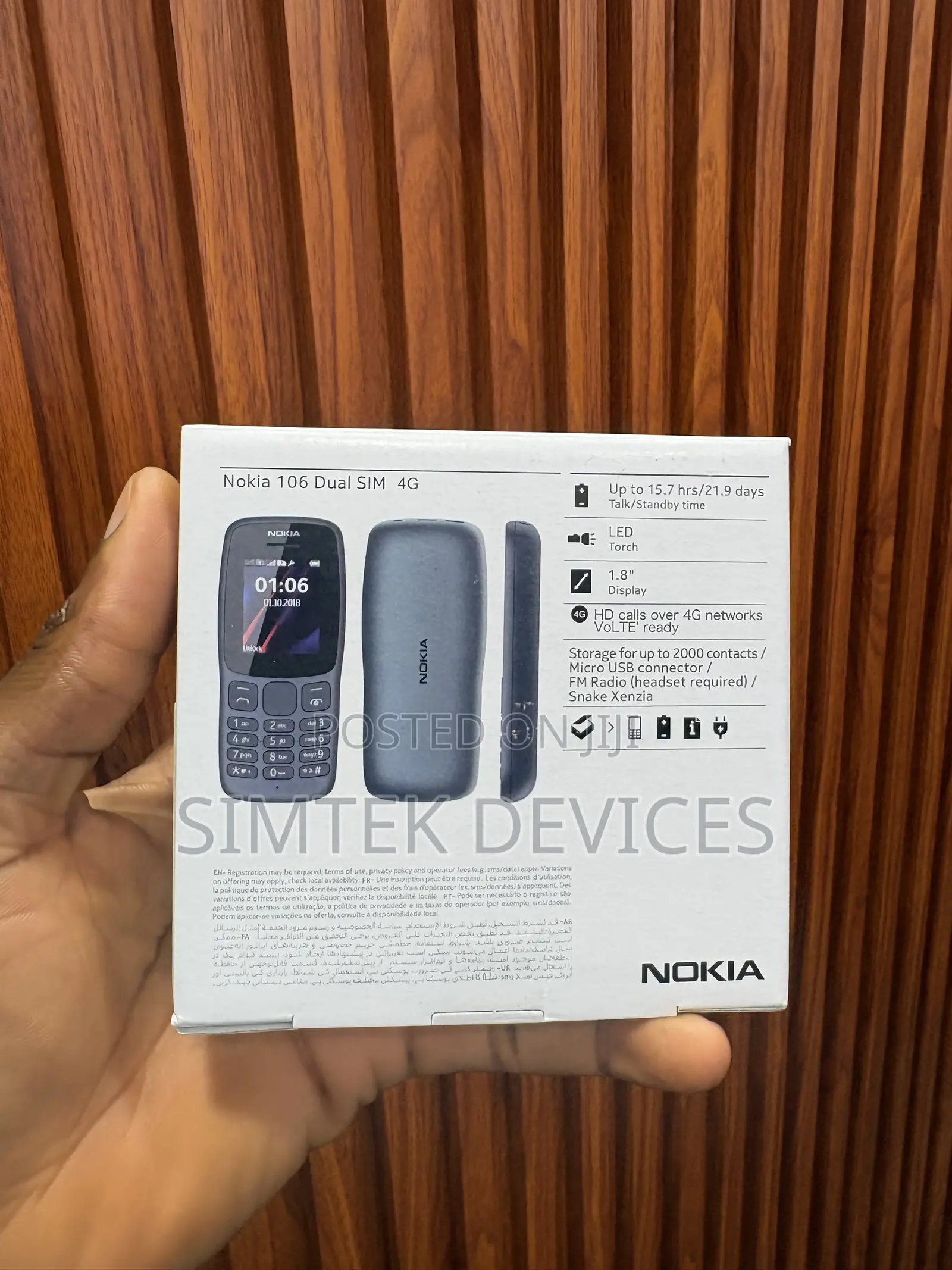 New Nokia 106 Black