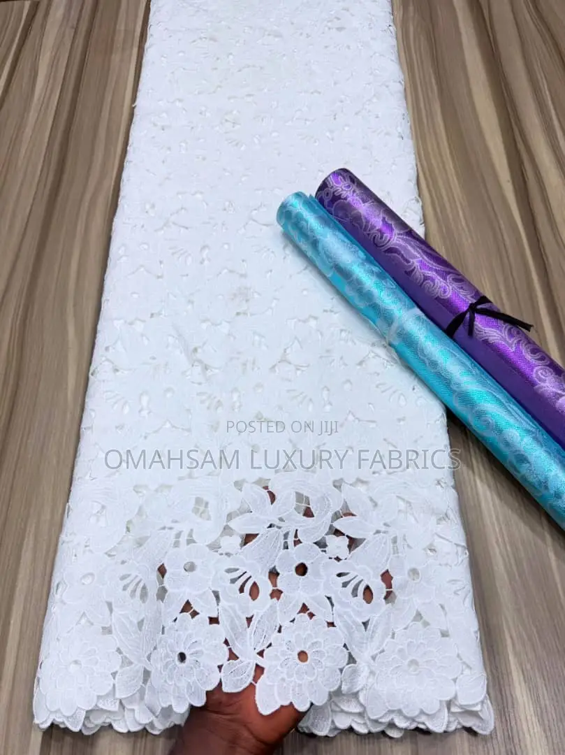 Luxury Guipure White Lace
