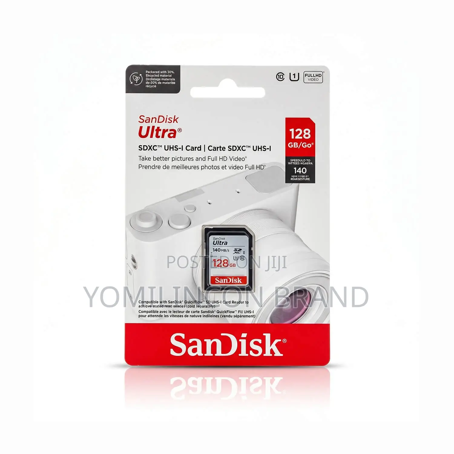 SanDisk 128GB Ultra SDXC UHS-I Memory Card, Full HD, SD Card,128G