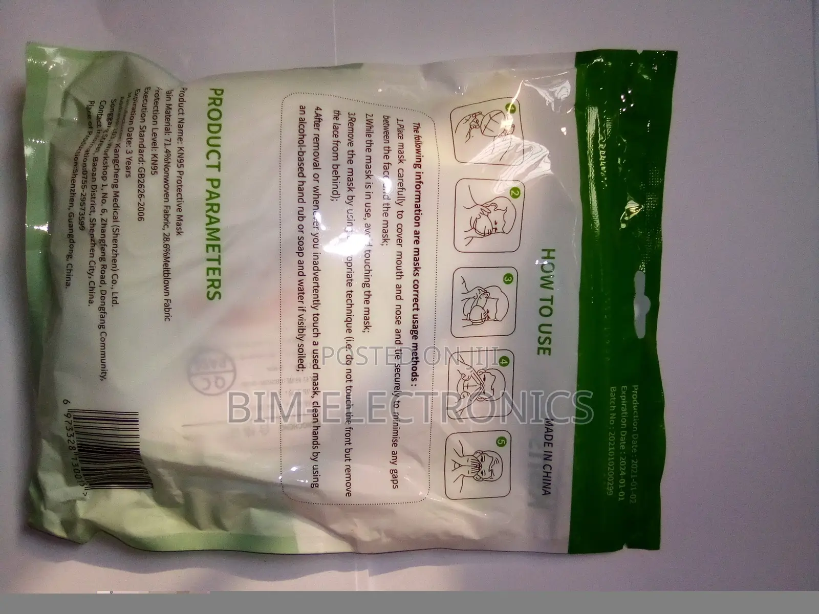 KN95 Nose Mask-10 Pieces.