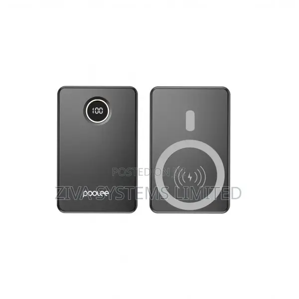 Poolee Wave 10000mAh Wireless Power Bank – Magnetic & Fast Charging